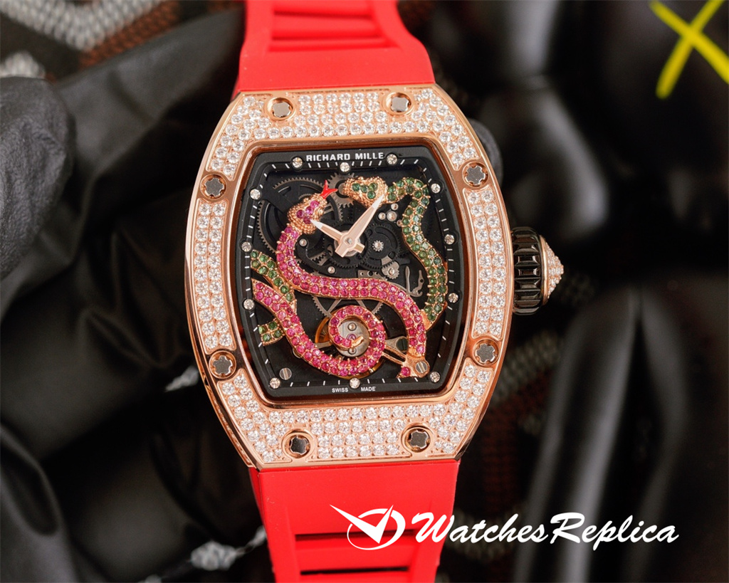 Replica hete goedkope Richard Mille RM26-01 sieraden uurwerk horloge-0