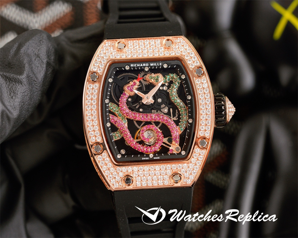 Replica hete goedkope Richard Mille RM26-01 sieraden uurwerk horloge-1