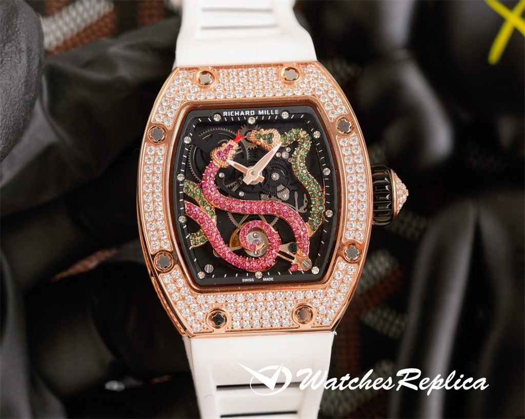 Replica hete goedkope Richard Mille RM26-01 sieraden uurwerk horloge-2