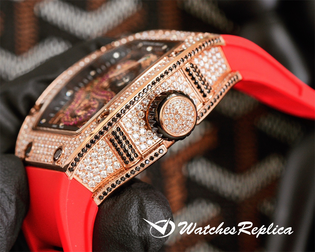 Replica hete goedkope Richard Mille RM26-01 sieraden uurwerk horloge-5